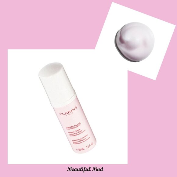 Clarins WHITE PLUS Brightening Creamy Mousse Cleanser 1.6 fl oz New - Picture 1 of 4